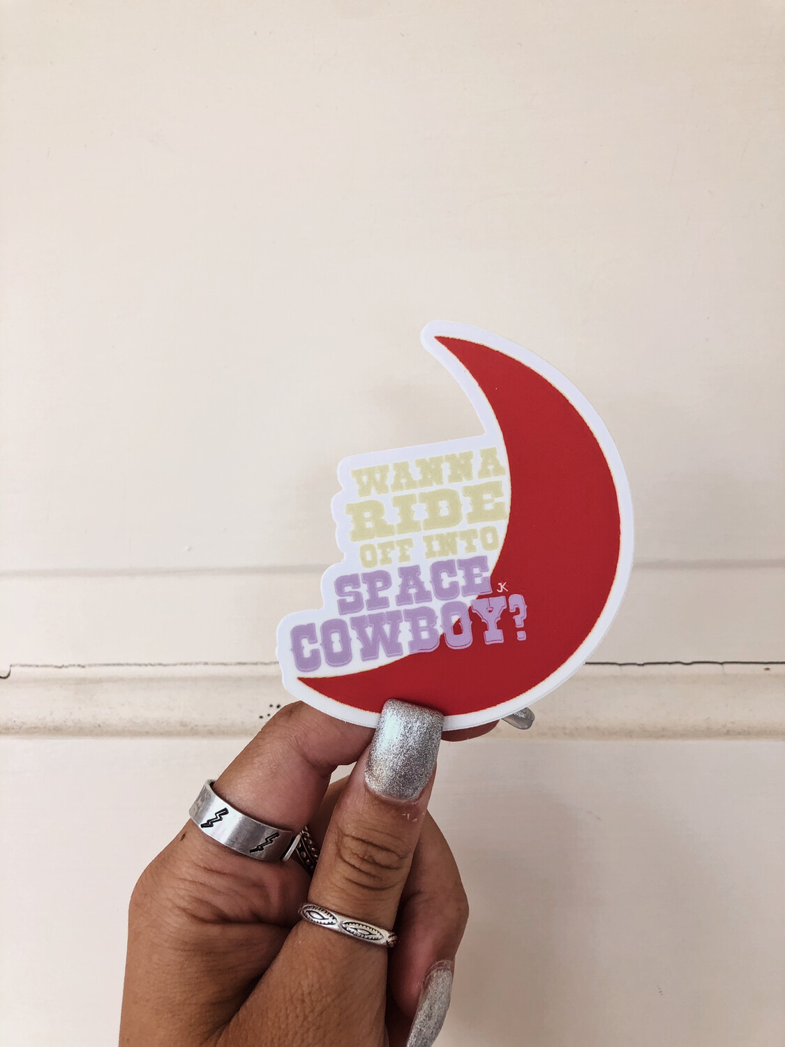 ride off into space sticker