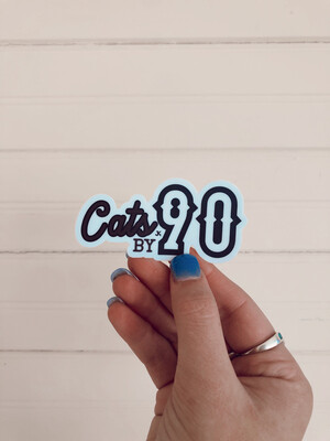 cats by 90 sticker