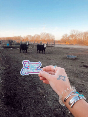 support ur local ranchers sticker