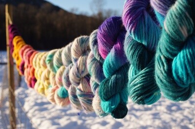 Hand Dyed Bulky Yarn