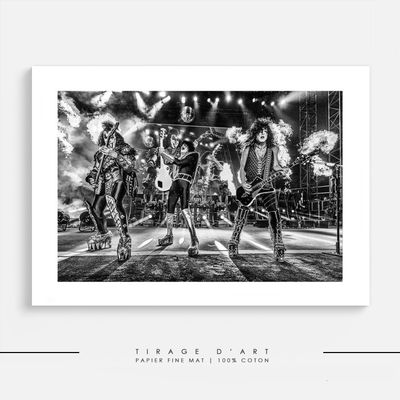 Tirage photo de KISS en concert 