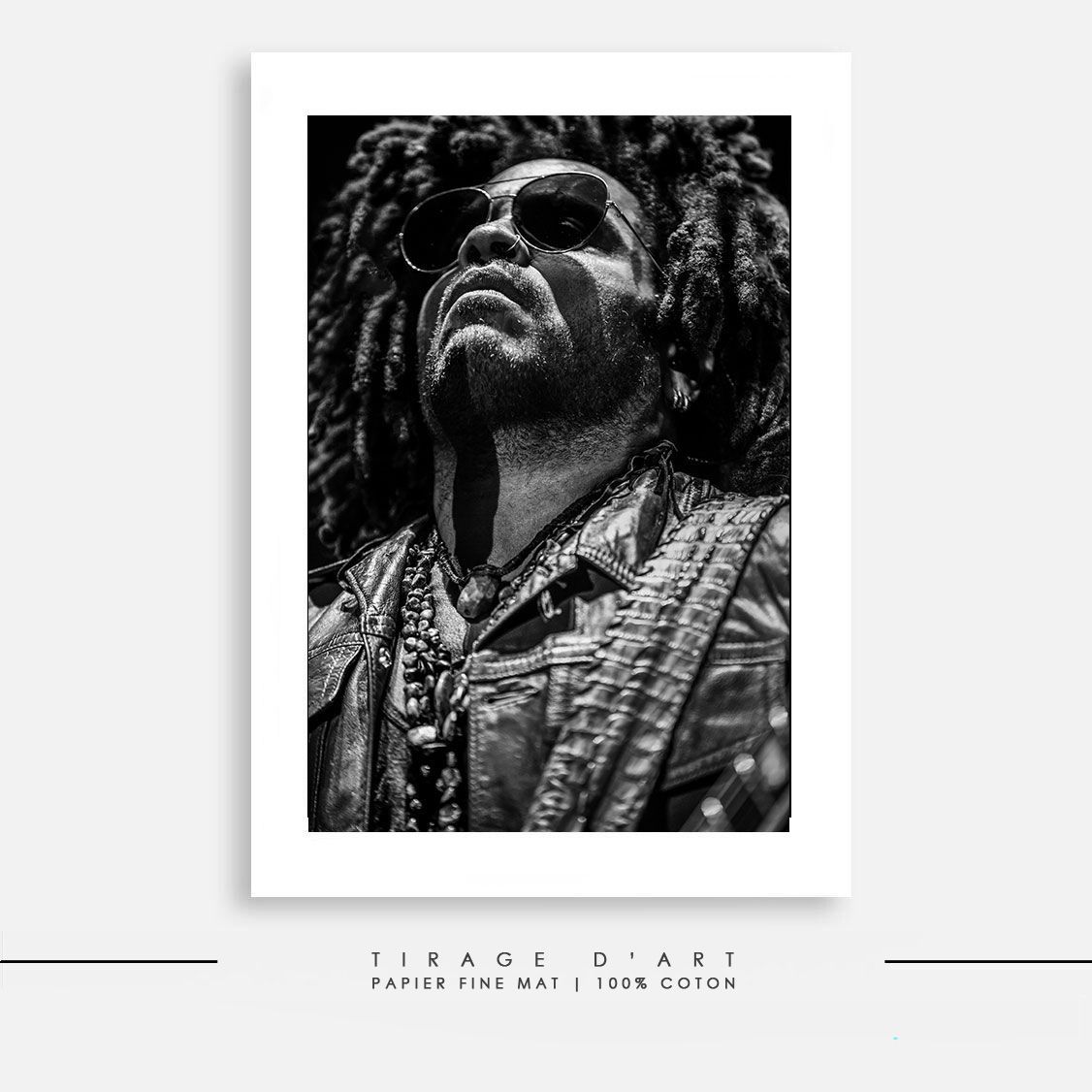 Tirage photo de Lenny Kravitz en concert par Eric Canto