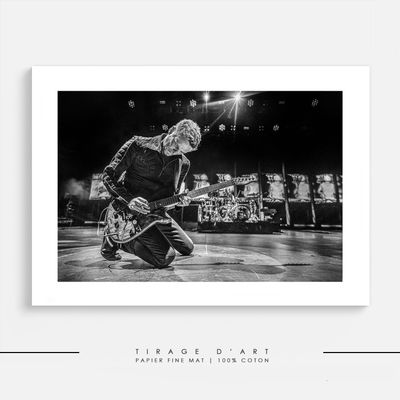 Muse en concert Photo concert noir blanc Eric Canto - Tirage art édition limitée 30ex signé - Photographie rock