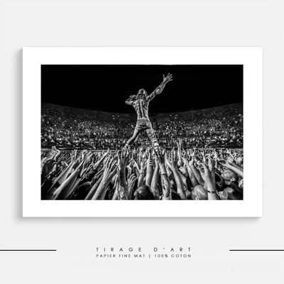 Shaka Ponk, Alive Photo concert Shaka Ponk noir et blanc Eric Canto - Tirage art édition limitée 30ex signé - Photographie rock premium