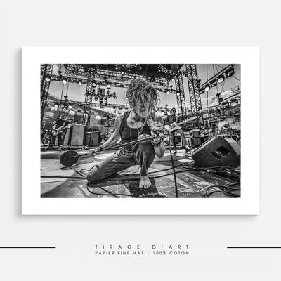 Tirage photo rock Rival Sons concert Eric Canto - Édition limitée 30ex signée photographe primé - Photo art premium