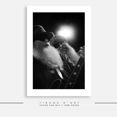 Tirage photo rock ZZ TOP concert Eric Canto - Édition limitée 30ex signée photographe primé - Photo art premium