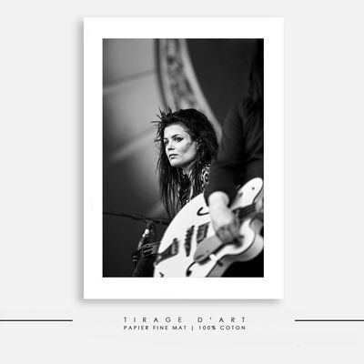 Tirage photo rock The dead Weather - Alison Mosshart concert  - Édition limitée 30ex signée photographe primé - 