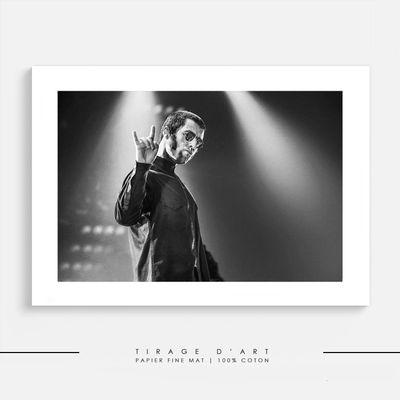 Tirage photo rock OASIS  Liam Gallaghe concert Eric Canto - Édition limitée 30ex signée photographe primé - Photo art premium