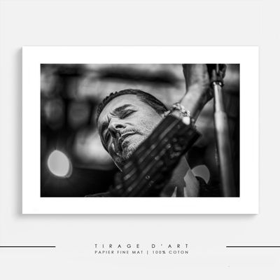 Photo concert Depeche Mode noir blanc Eric Canto - Tirage art édition limitée 30ex signé - Photographie metal premium