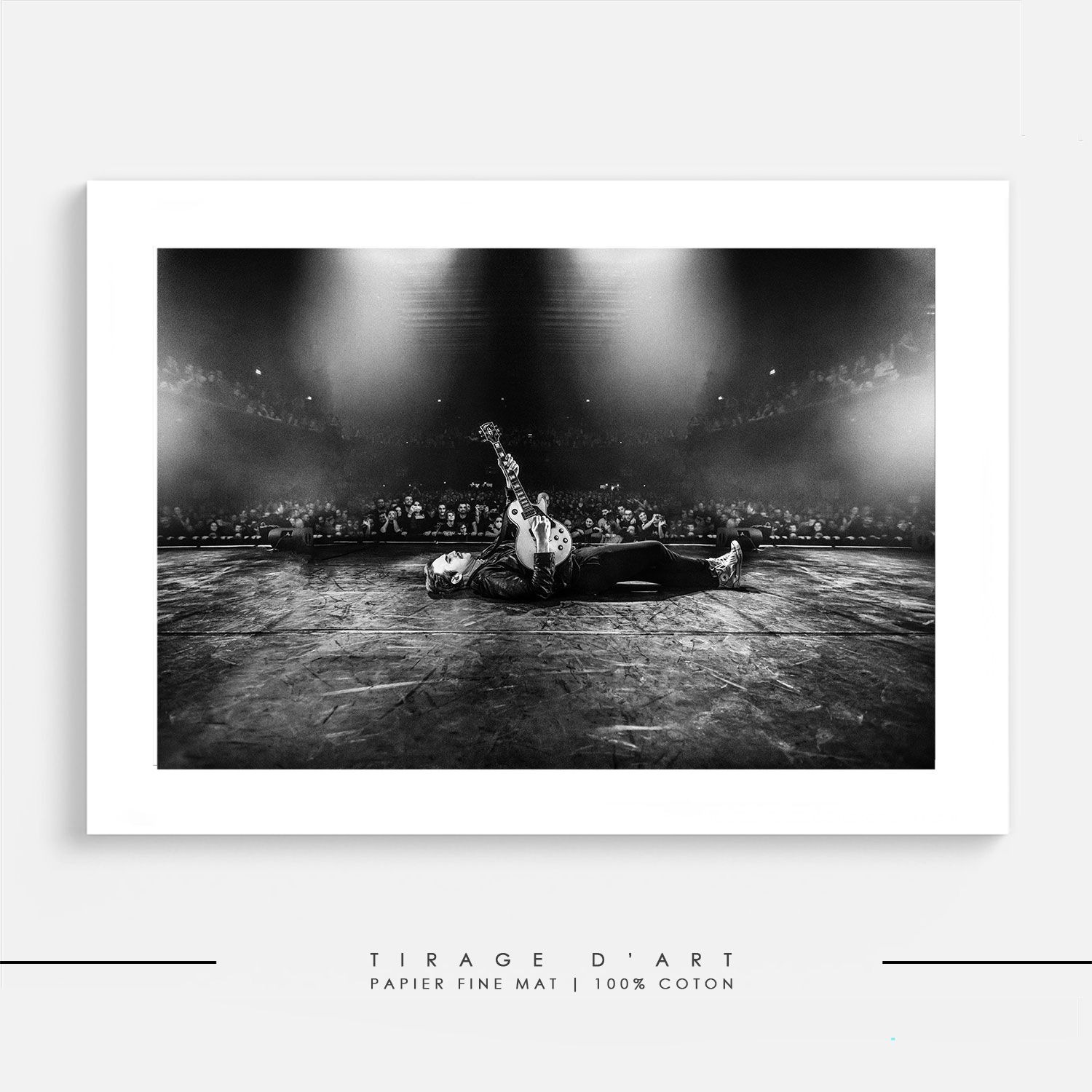 Photo concert Royal Republic noir blanc Eric Canto - Tirage art édition limitée 30ex signé - Photographie rock premium