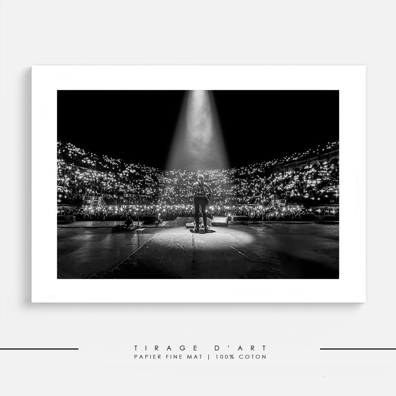 Tirage photo de Matthieu Chedid en concert par Eric Canto