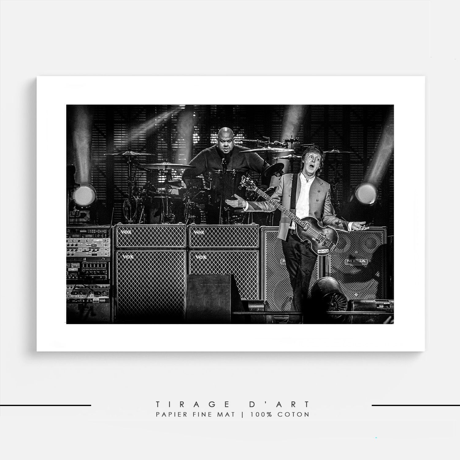 Tirage photo rock PAul Mc Cartney concert Eric Canto - Édition limitée 30ex signée photographe primé - Photo art premium