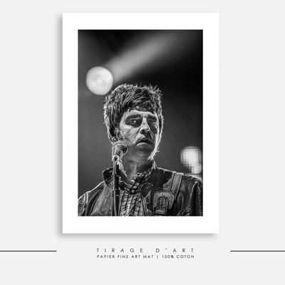 Tirage photo rock OASIS Noel Gallagher concert Eric Canto - Édition limitée 30ex signée photographe primé - Photo art premium
