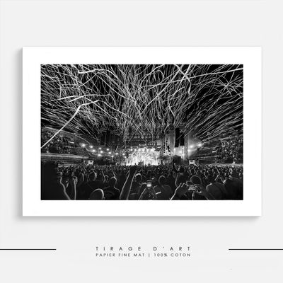 Photo concert Korn noir et blanc Eric Canto - Tirage art édition limitée 30ex signé - Photographie rock premium