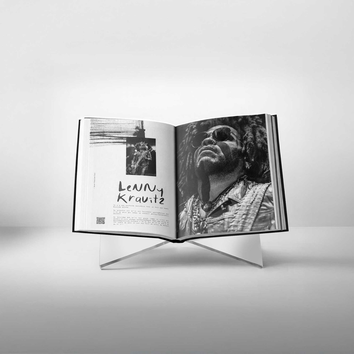 SOCLE — Support livre ouvert