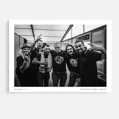 Photo backstage Mass Hysteria Pantera coulisses festival par Eric CANTO - Tirage d'art signé série Backstage