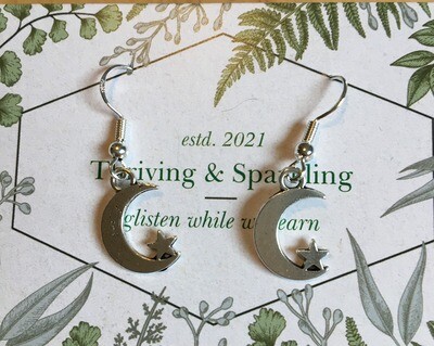 Thriving & Sparkling 'Moon and Little Star Earrings'
Community project funds raised by purchasing these fab beauties.
Add sparkle to yours and other peoples lives and thrive together Thriving & Sparkling 'Moon and Little Star Earrings'
Community project funds raised by purchasing these fab beauties.
Add sparkle to yours and other peoples lives and thrive together