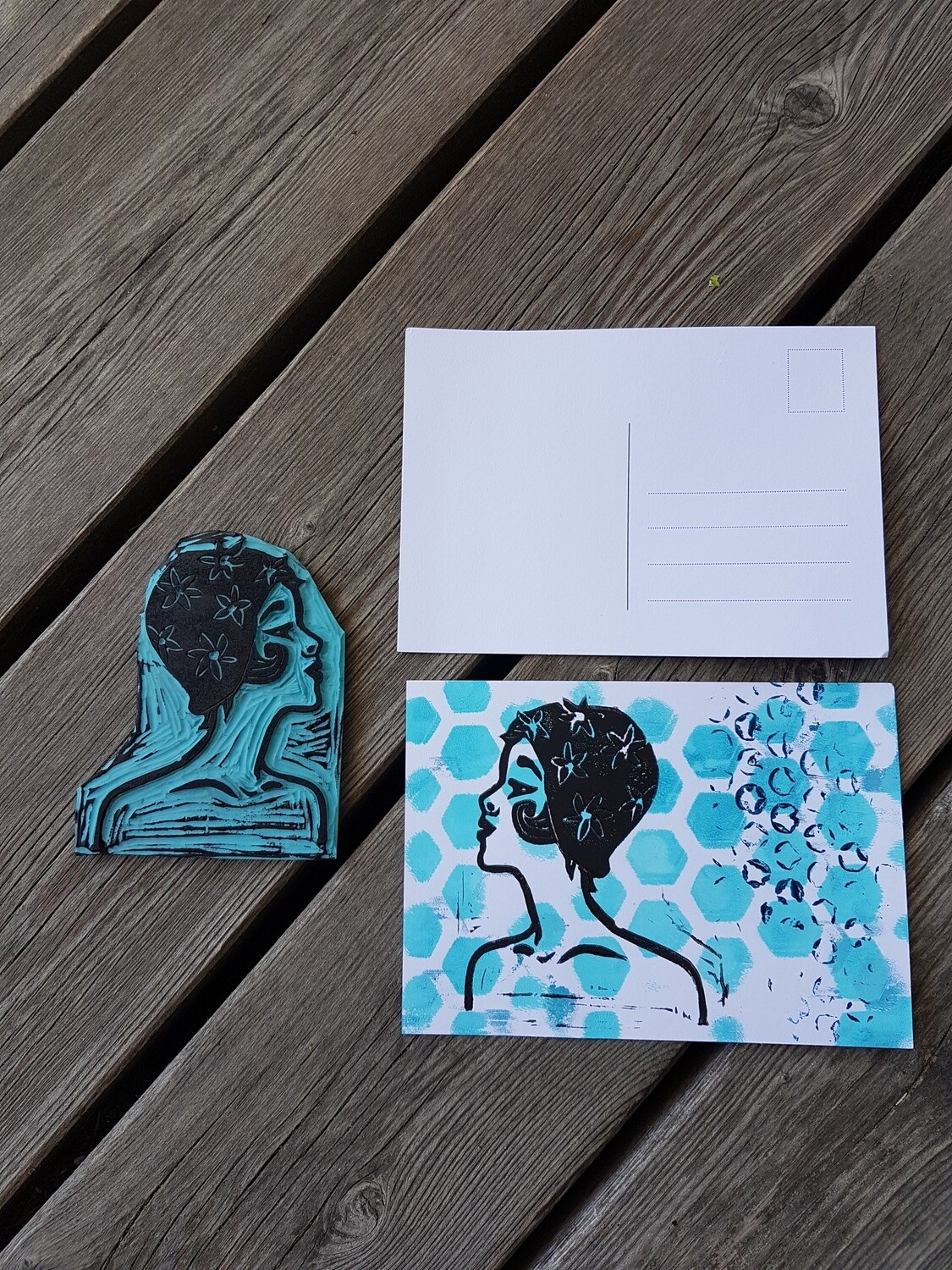Postkarte "Badenixe" A6