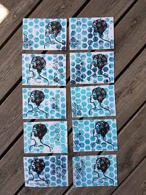 Postkarte "Badenixe" A6