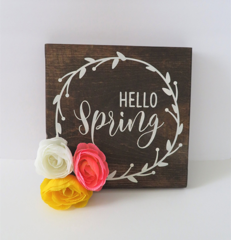 Hello Spring Sign