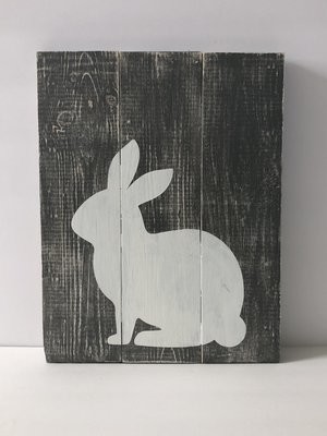 Bunny silhouette Sign