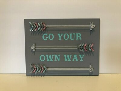 Go your own way string art
