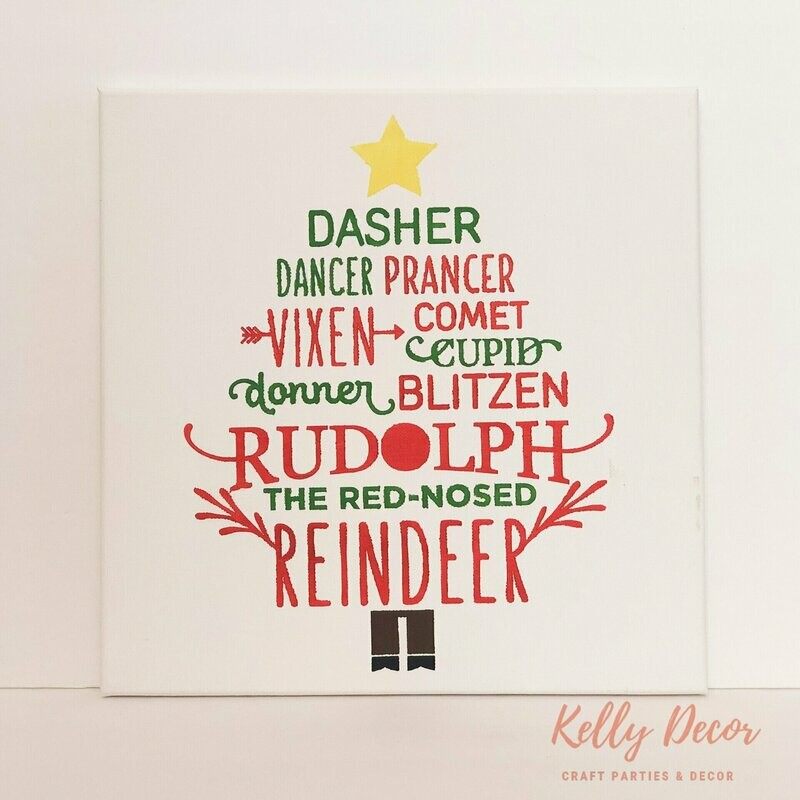 Reindeer Name Sign