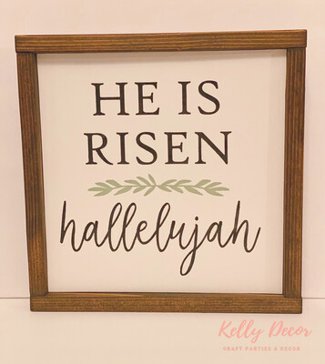Framed He Is Risen Hallelujah
