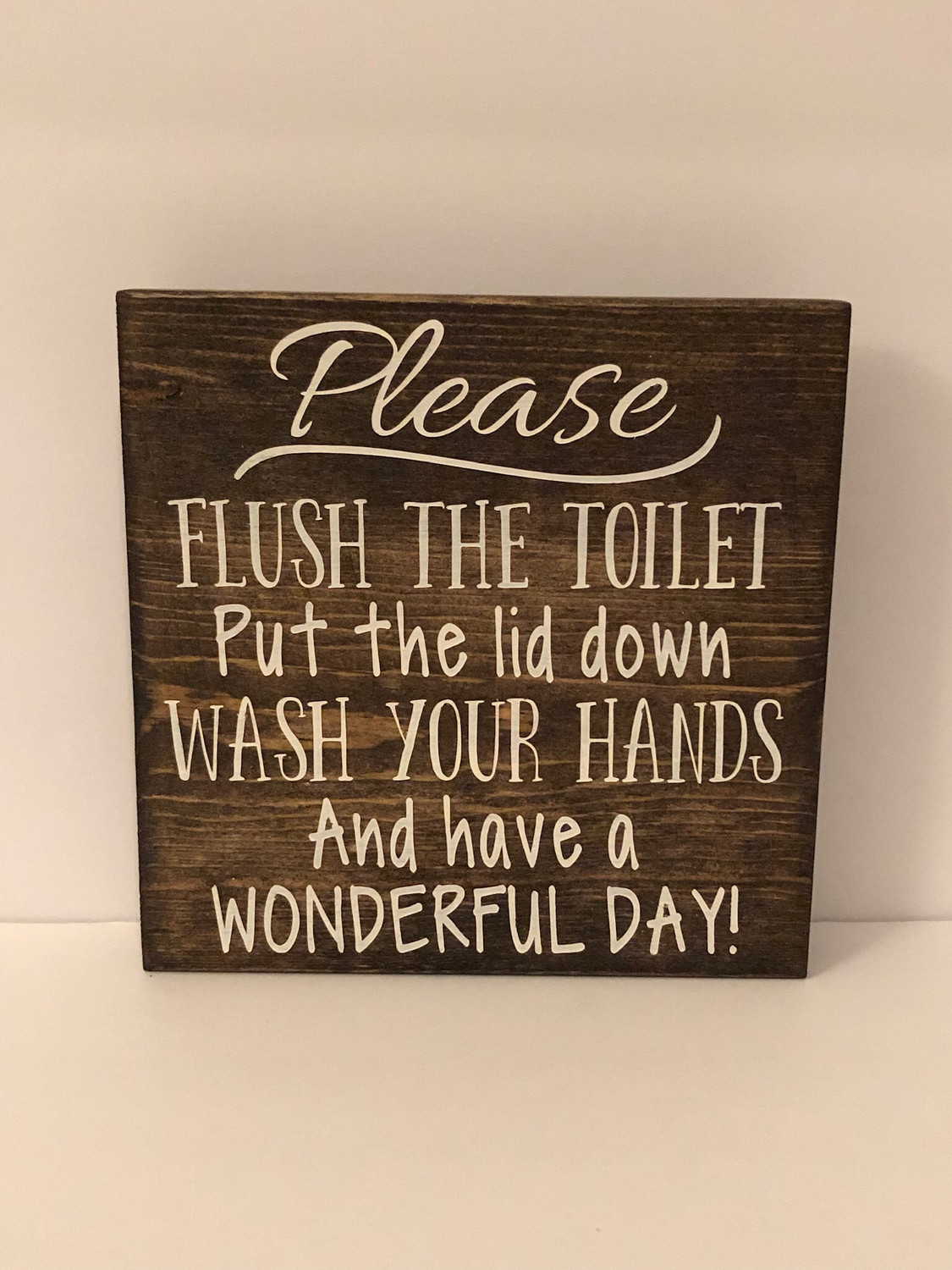 Bathroom sign