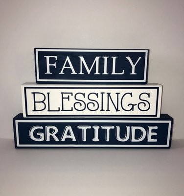 Family Blessing Gratitude Blocks