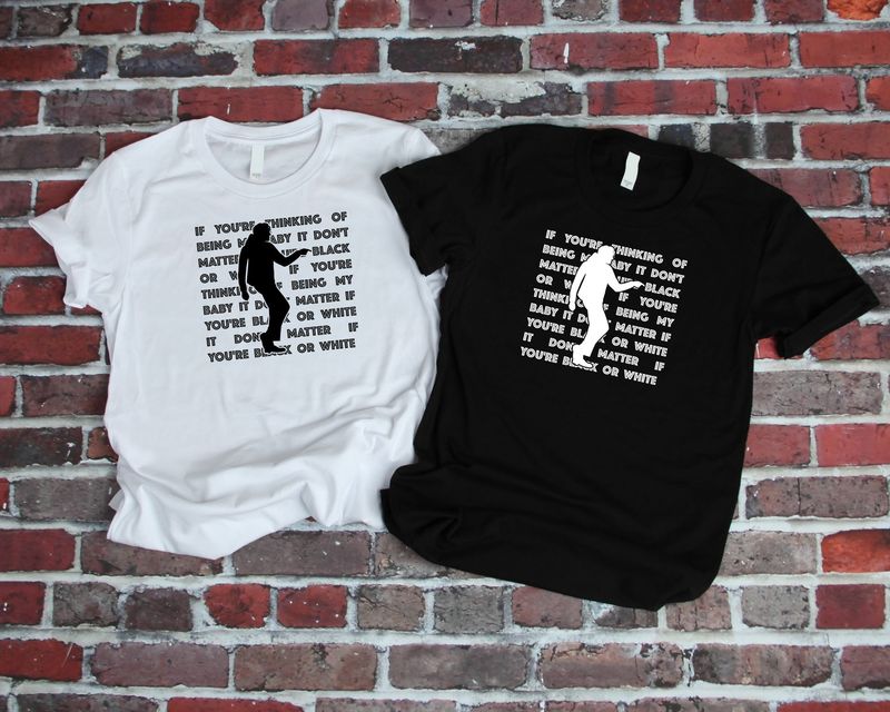 Black or White with MJ Silhouette