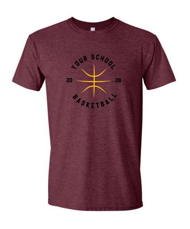 School Basketball Shirt With Year