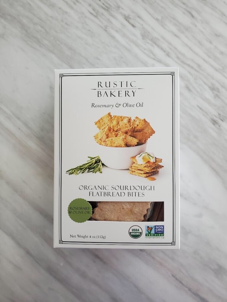 Rustic Bakery Rosemary & Olive Oil Organic Sourdough Flatbread Bites