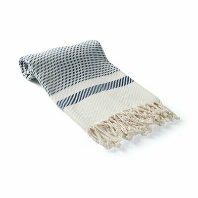 Turkish Kitchen Towel Black &amp; Natural