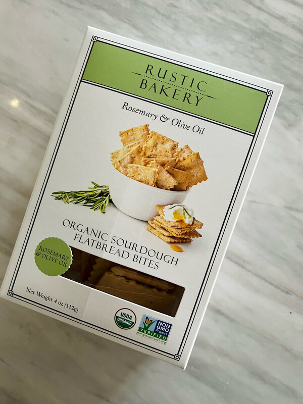 Rustic Bakery Rosemary &amp; Olive Oil Organic Sourdough Flatbread Bites