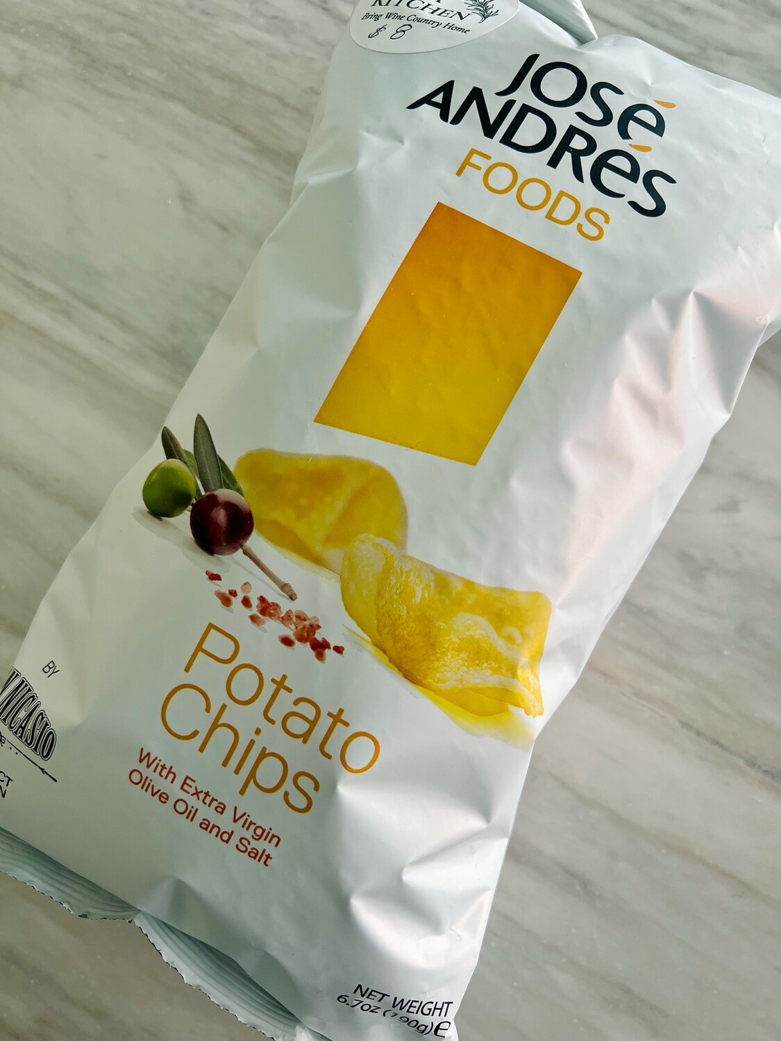 José Andrés Potato Chips Extra Virgin Olive Oil and Salt 6.7ox