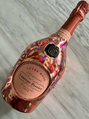 Laurent Perrier Brut Rosé Champagne With Petal Jacket