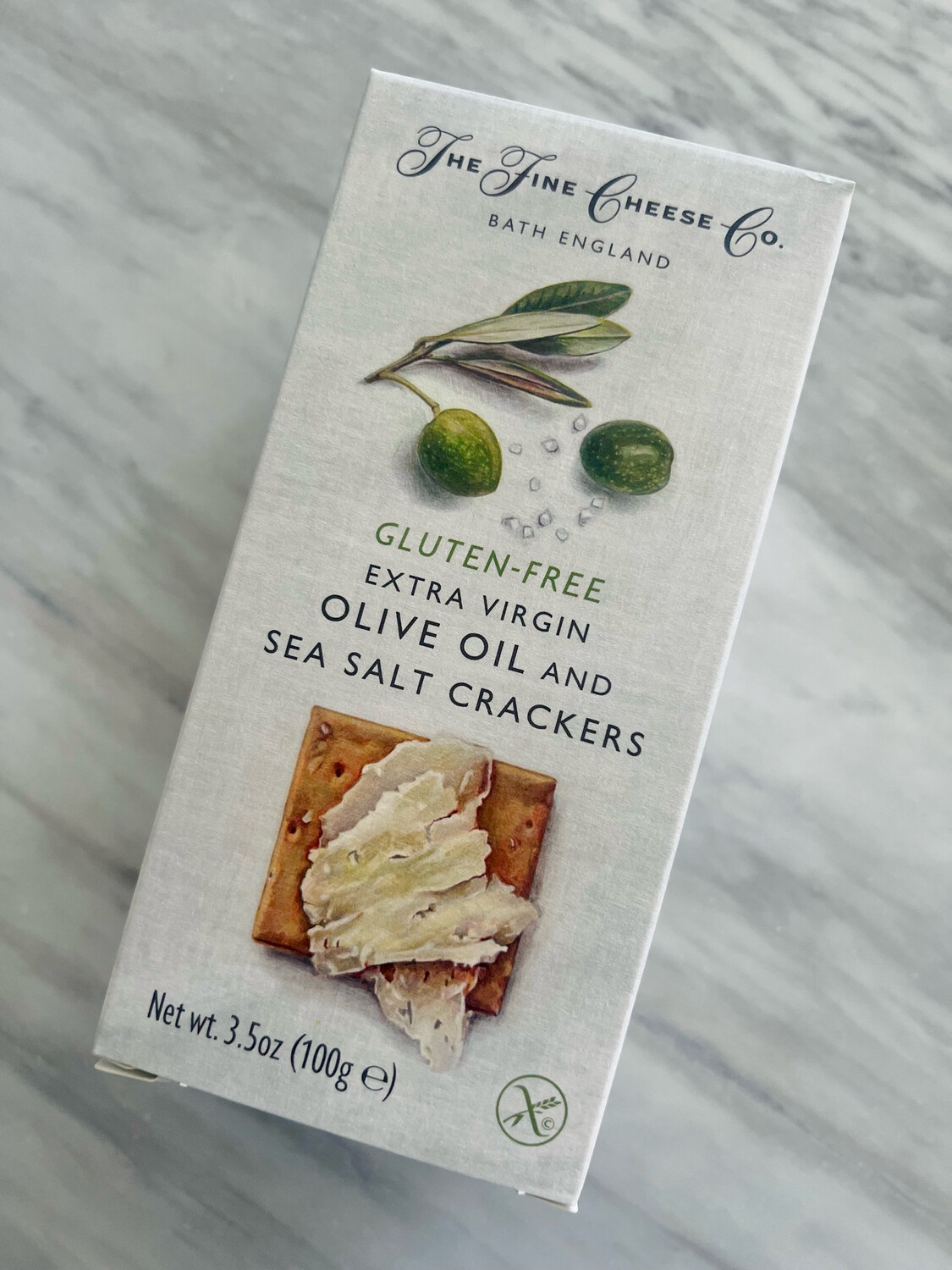 Olive Oil Crackers by The Fine Cheese Co 3.5oz Gluten Free