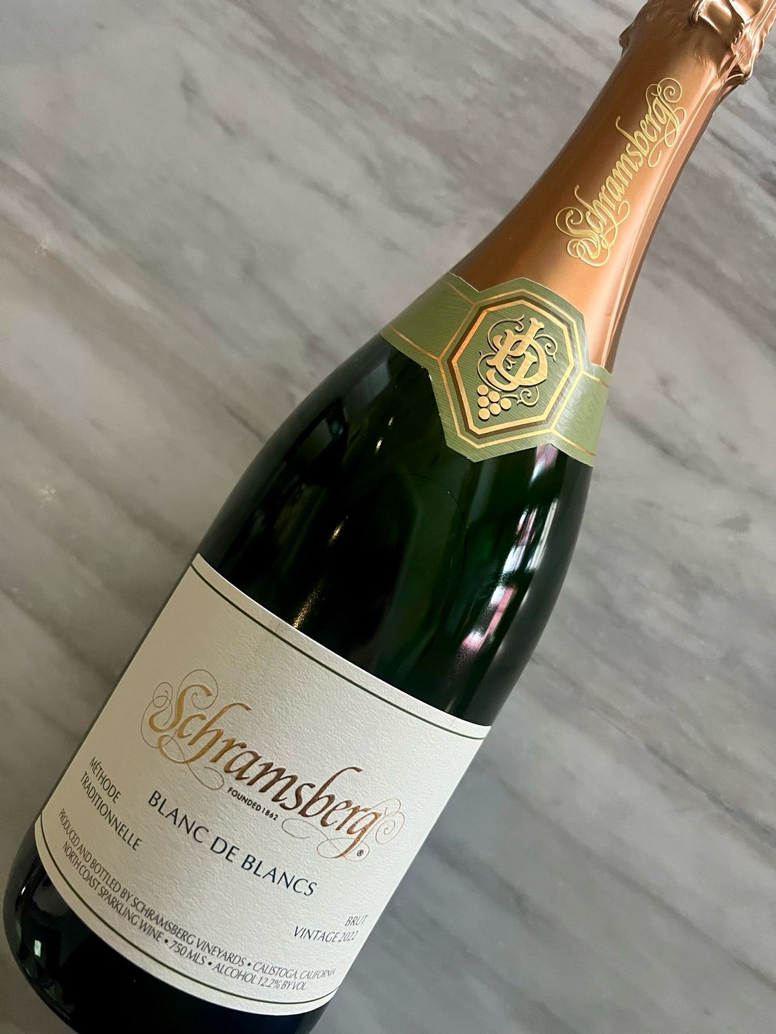 Schramsberg Blanc De Blancs Brut, North Coast 2022