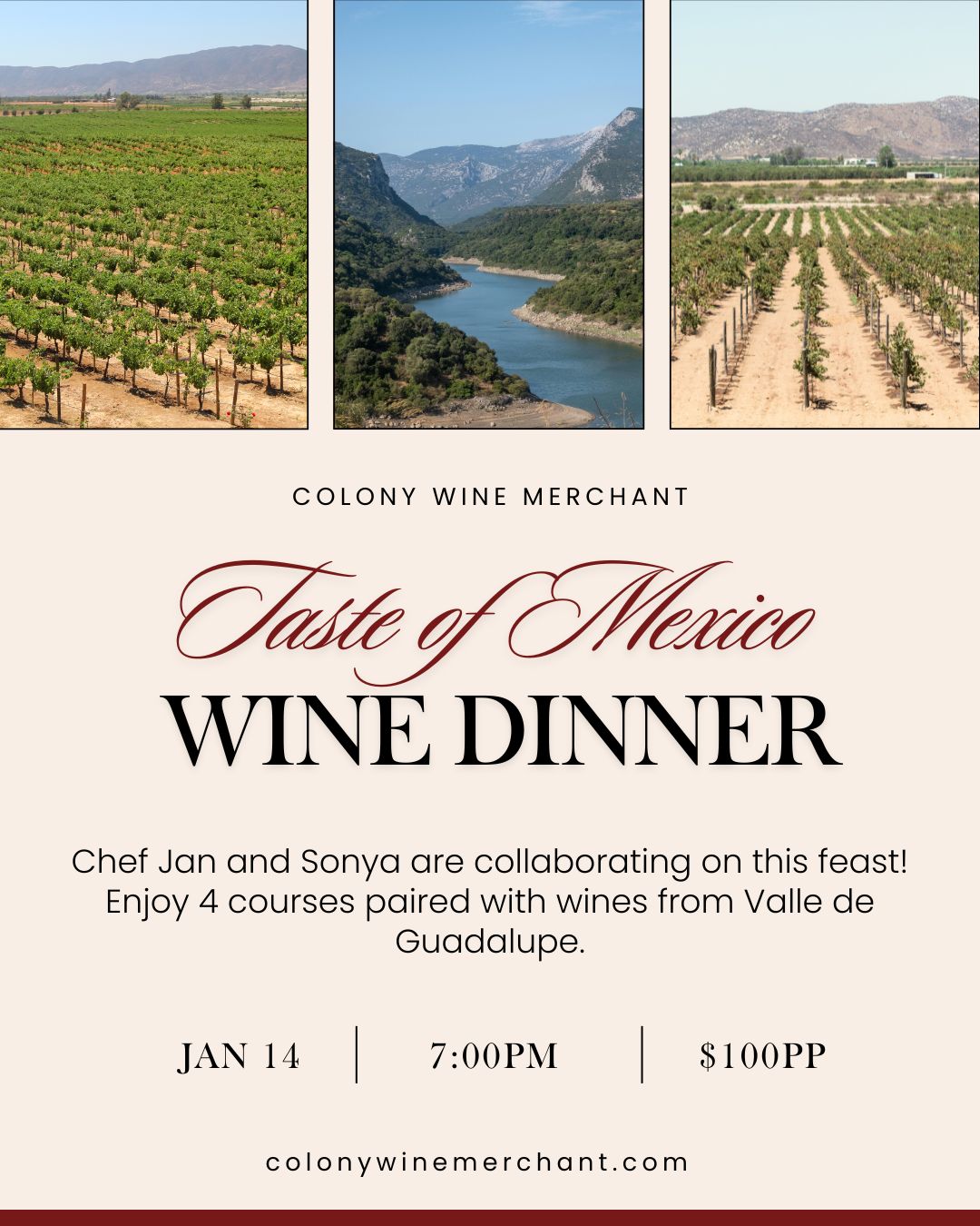 Taste Of Mexico Wine Dinner