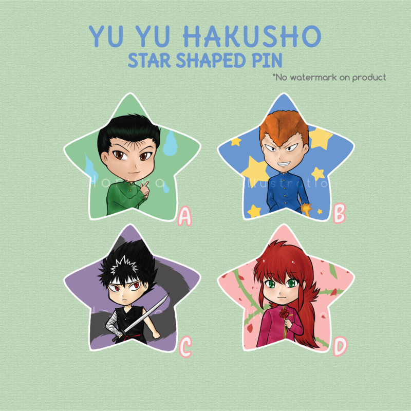 Yu Yu Hakusho Star buttons
