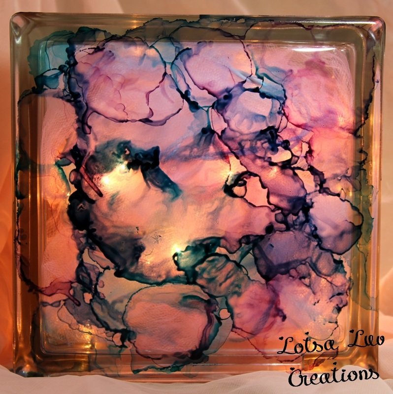 Watercolor Effect - Painted Glass Light