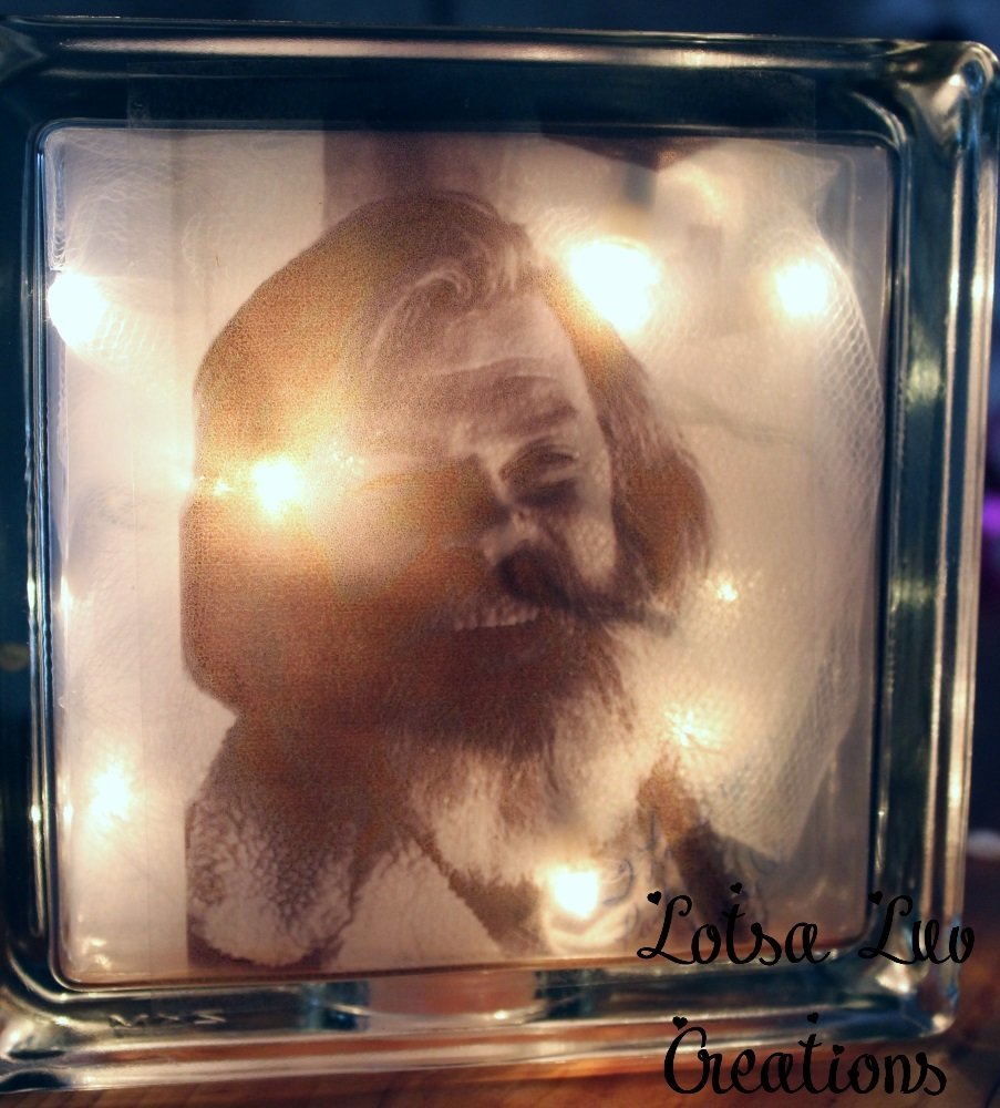 CUSTOM Photo / Memorial Glass Light