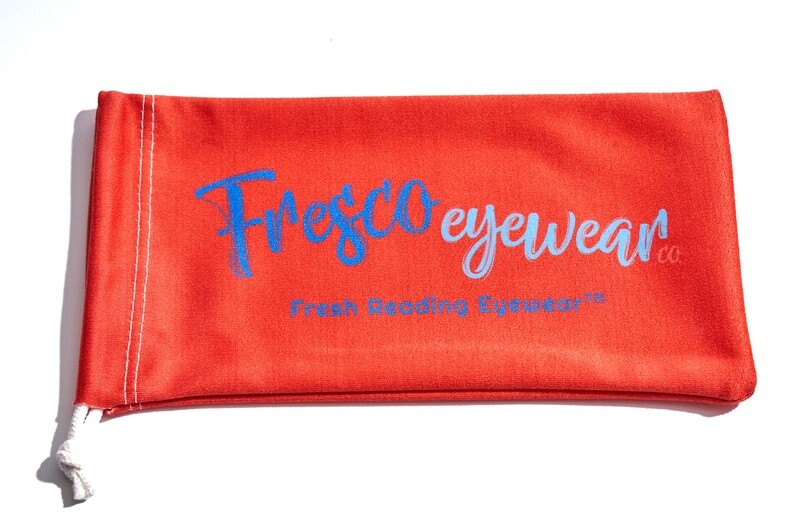 Fresco Eyewear™  Drawstring Pouch-Tangerine