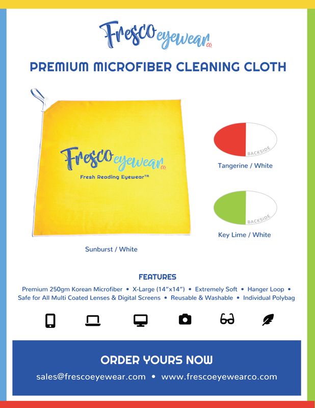 Fresco Eyewear™ Cleaning Cloth-Key Lime