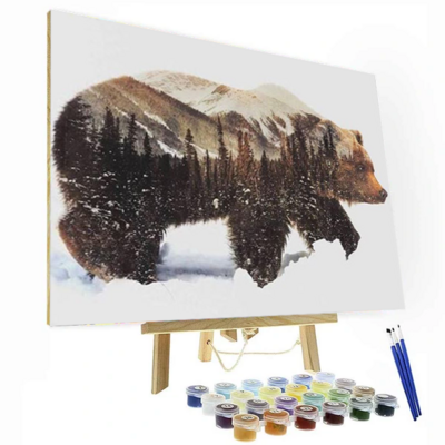 Life of a Bear Paint By Number Painting Set