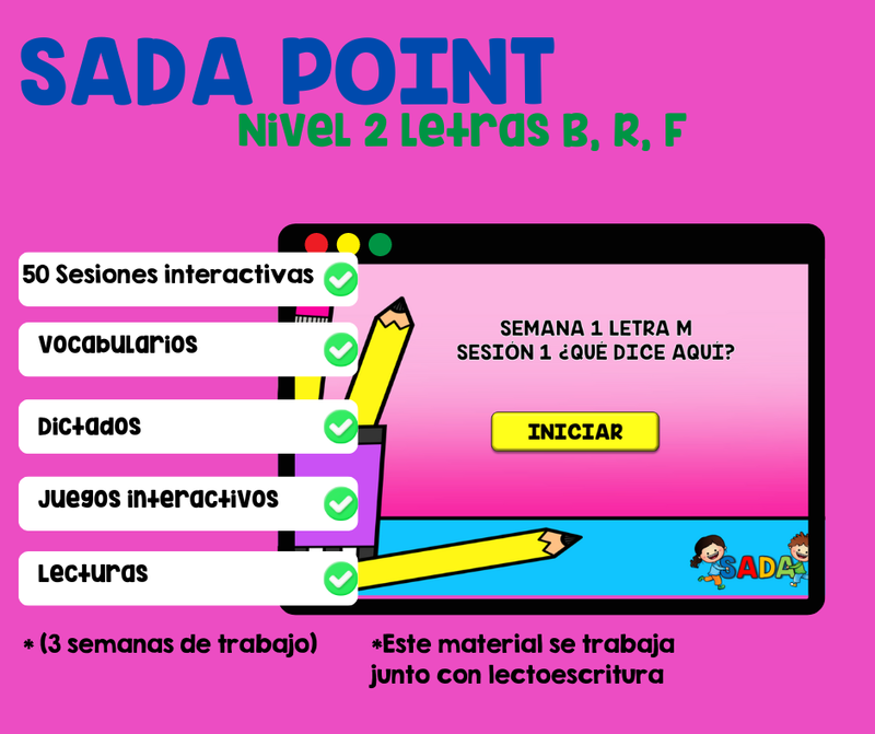 Sada point Nivel 2 semana de la 11 a la 13