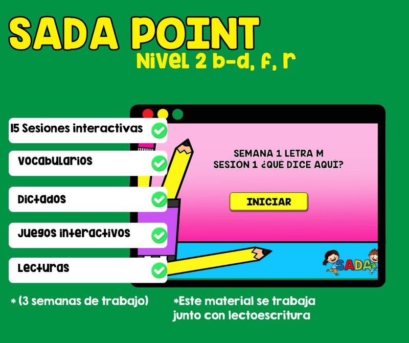 Sada Point Nivel 2 semana de la 11 a la 13