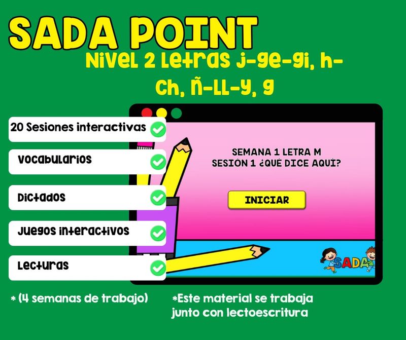 Sada Point Nivel 2 semana de la  14  a la 17