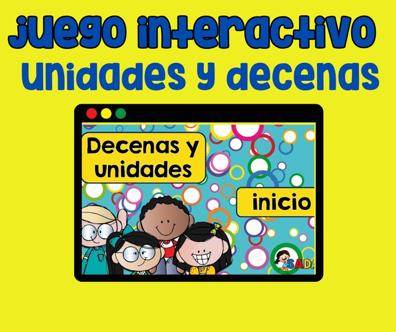 Juego Interactivo Decenas y unidades